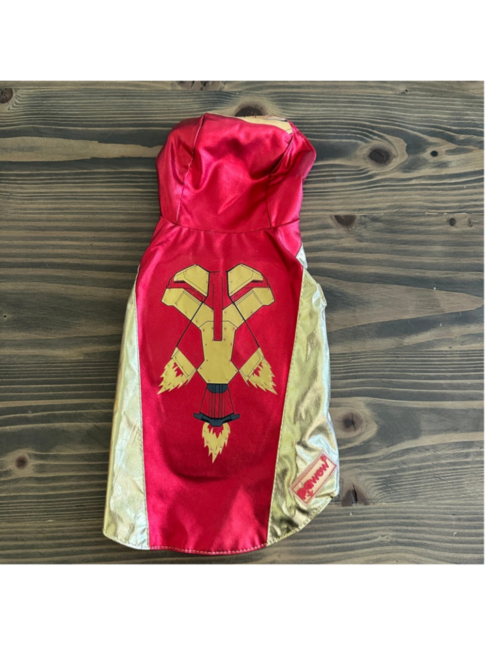 Royal Wise Iron Man Dog Costume Small Red Gold Light Up Superhero Pet Outfit